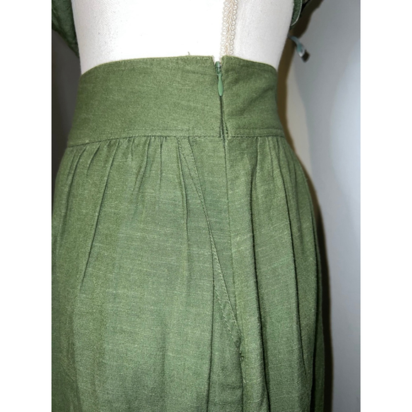 Women's GAP Cotton Green Maxi Skirt Size 0 - Picture 2 of 7